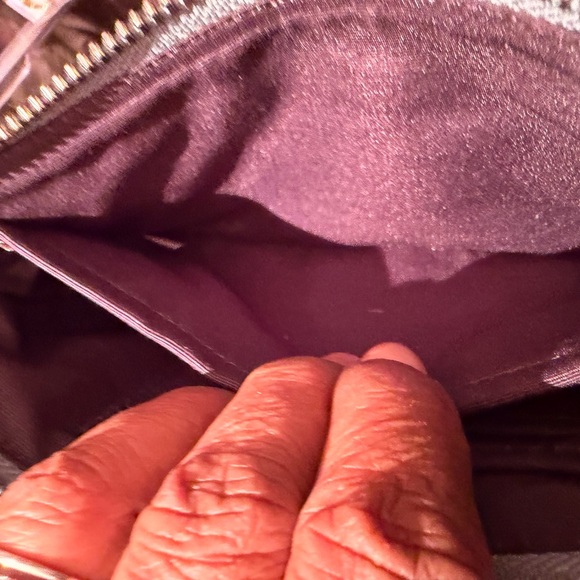 COACH CHALK HAWAIIAN FLORAL EMBROIDERY BEADED LARGE WRISTLET (LE) - Picture 13 of 15